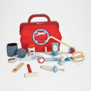Kid's Retro-Style Doctor's Bag Toy Kit